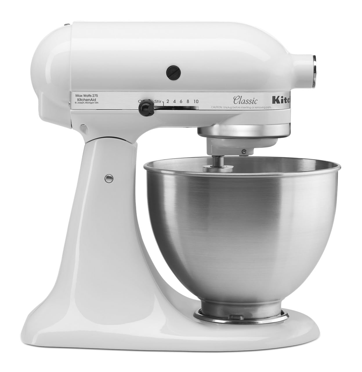 KitchenAid Classic Series 4.5 Quart Tilt-Head Stand Mixer K45SS, Onyx Black
