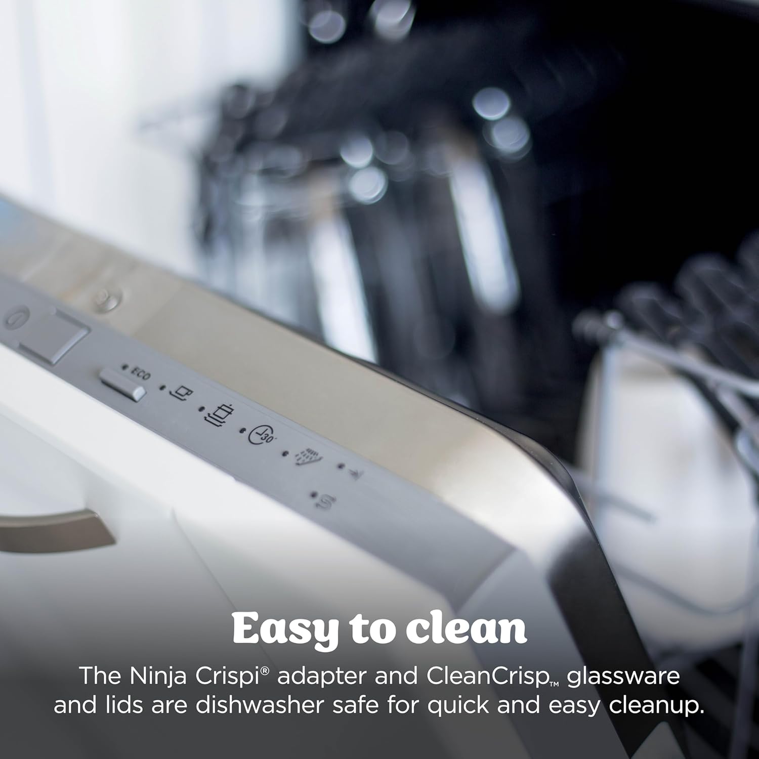 Ninja Crispi 4-in-1 Glass Air Fryer | With Non-Toxic 4QT & 6-Cup Glass Containers & Lids | Microwave, Freezer, Dishwasher Safe | 450°F Max Temp |1500 Watt | Cyberspace | FN101GY