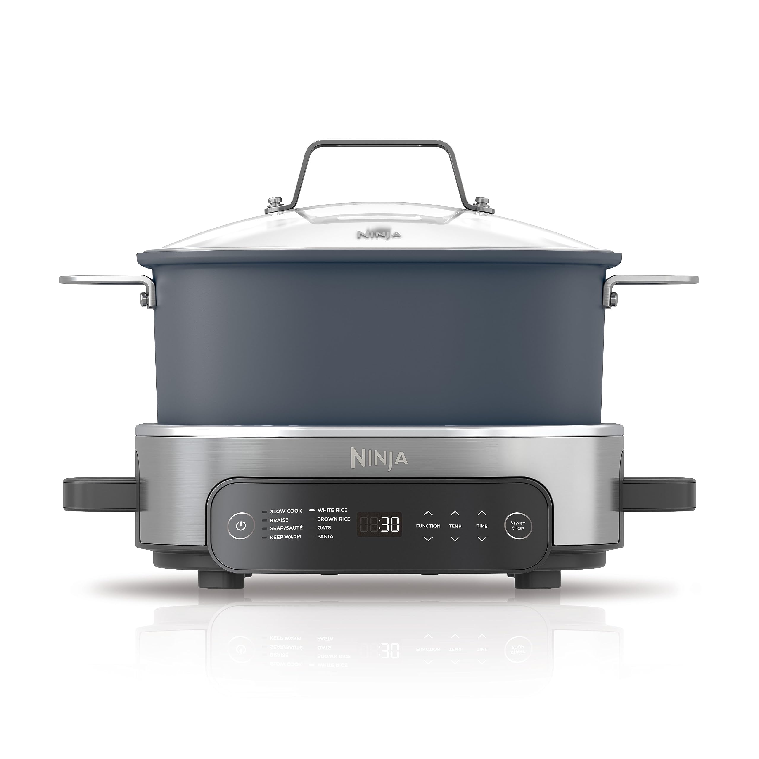 Ninja® 12-in-1 PossibleCooker™ PLUS | 8.5-qt - Sous Vide & Proof Multi-Cooker | Slow Cooker, Dutch Oven & More | Glass Lid & Integrated Spoon | Nonstick | Oven Safe Pot to 500°F | Black | MC1010