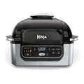 Ninja | Indoor Grill and Air Fryer| Foodi Smart XL | 6-in-1 Grill, Air Fry, Roast, Bake, Broil, Dehydrate & Crisp |Smart Thermometer & Splatter Shield | Dishwasher Safe Parts | Black/Silver | FG551